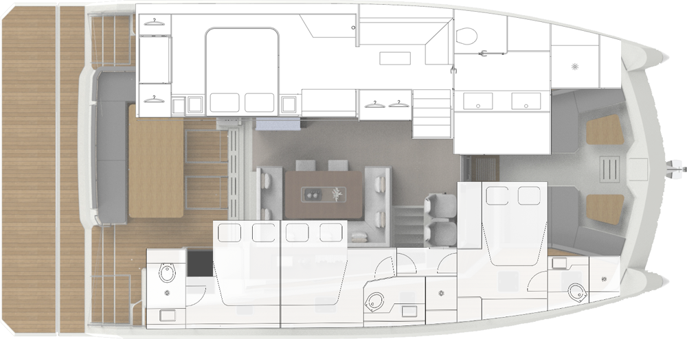 Configuration 3 cabines