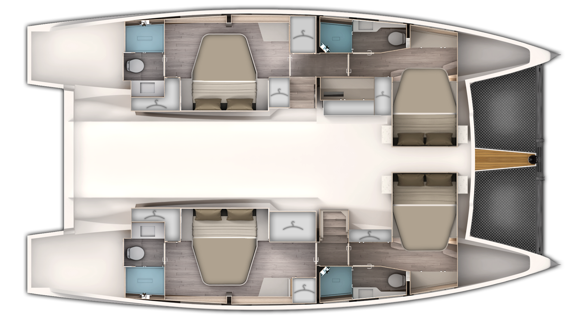 Configuration 6 cabines