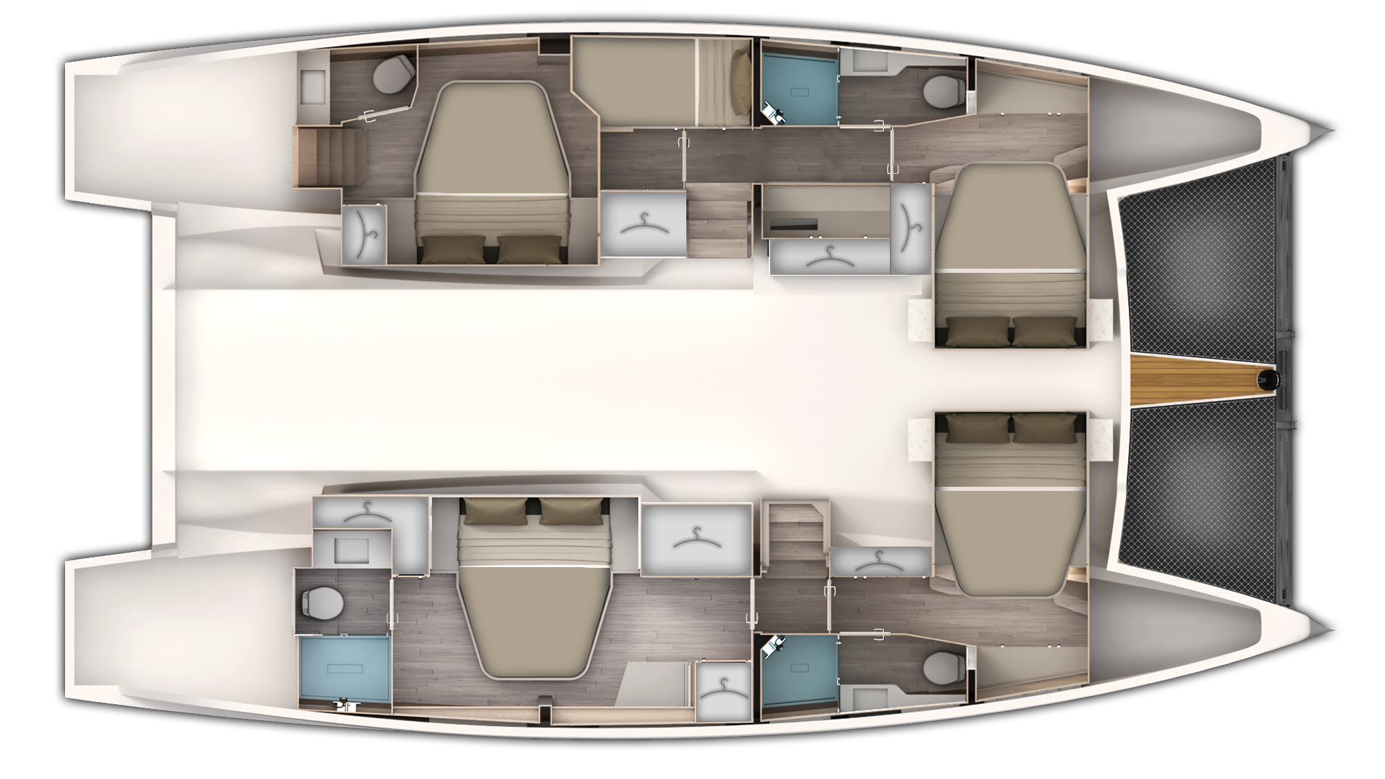 Configuration 6 cabines