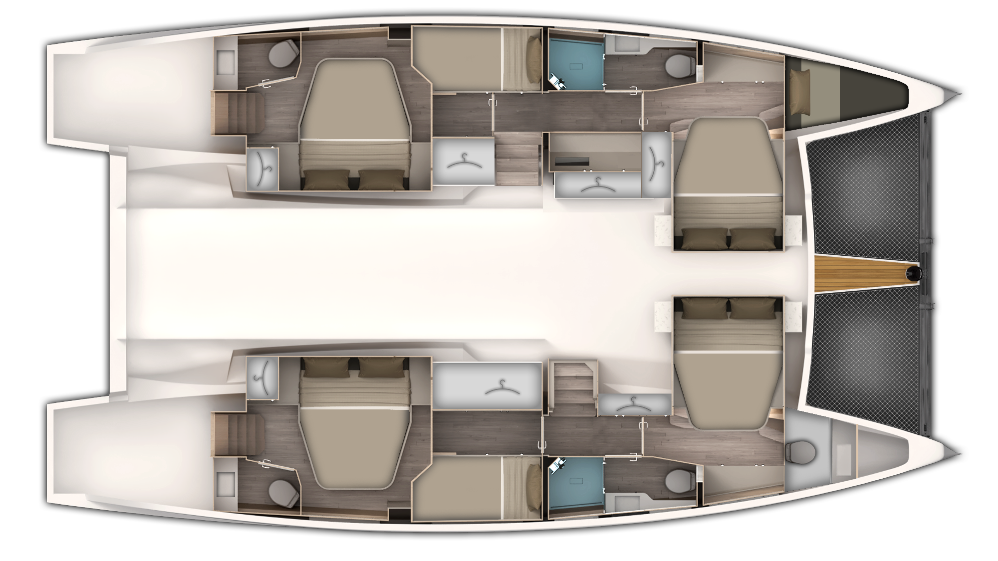 Configuration 5 cabines